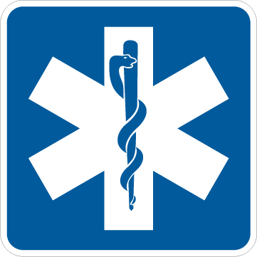 Hospital Symbol Sticker - Car Stickers