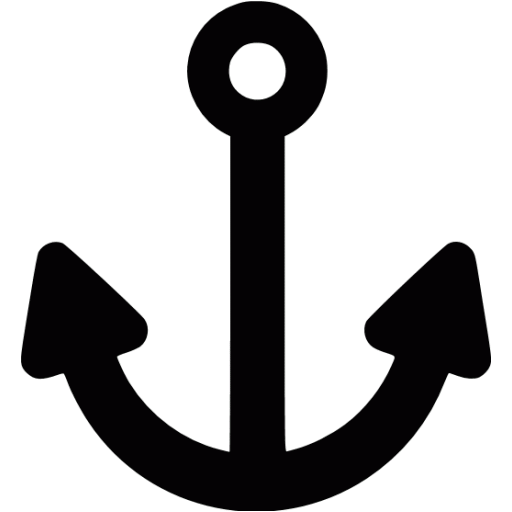 Black anchor 2 icon - Free black anchor icons