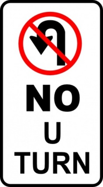 Leomarc Sign No U Turn clip art | Download free Vector