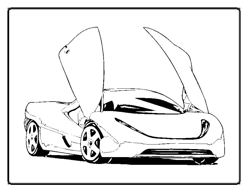 car coloring cool page pages