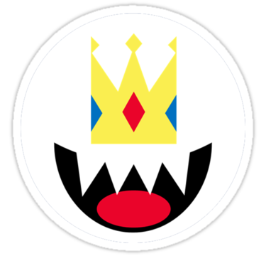Boo! King Boo!" Stickers by notallie | Redbubble