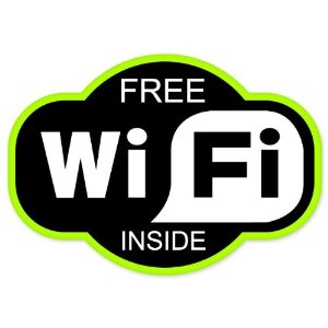 Wi Fi Free Wi-Fi Inside shop sign vinyl sticker decal ...