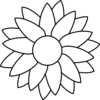 Flower Template - vector clip art online, royalty free & public domain