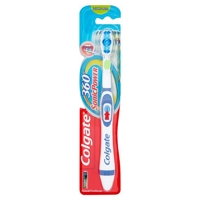 Colgate 360 Microsonic Power Toothbrush Medium