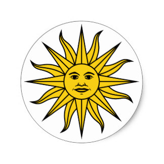 Sol Uruguay Stickers | Zazzle
