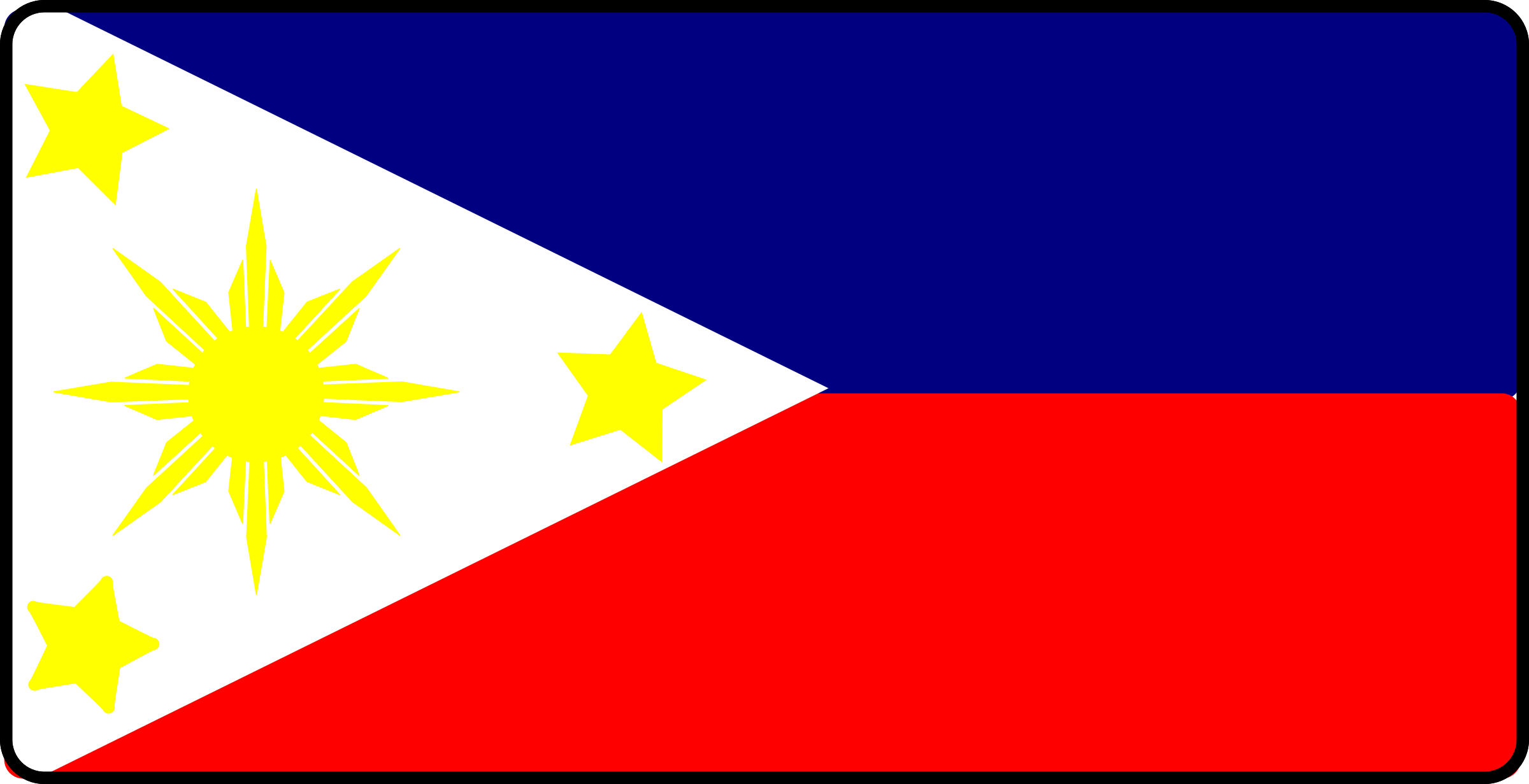 Clipart - Philippines Flag