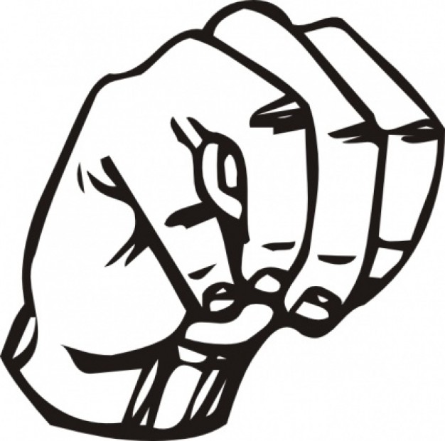 Sign Language M clip art | Download free Vector