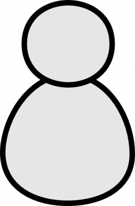 Outline of a person clipart