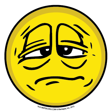 Tired Smiley Face Emoticon - Gugusdepan Pramuka
