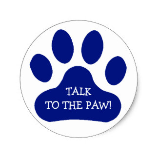 Dog Paw Print Stickers | Zazzle
