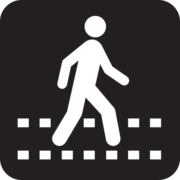 Pedestrian Symbol Clip Art - vector clip art online ...
