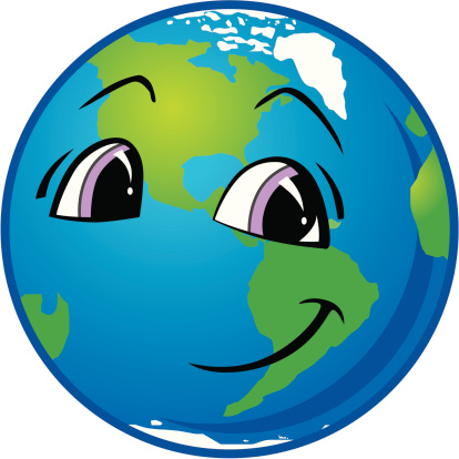 Smiling Globe Planet Earth Clip Art, Vector Images & Illustrations ...
