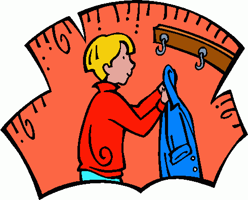 Hanging jacket clipart