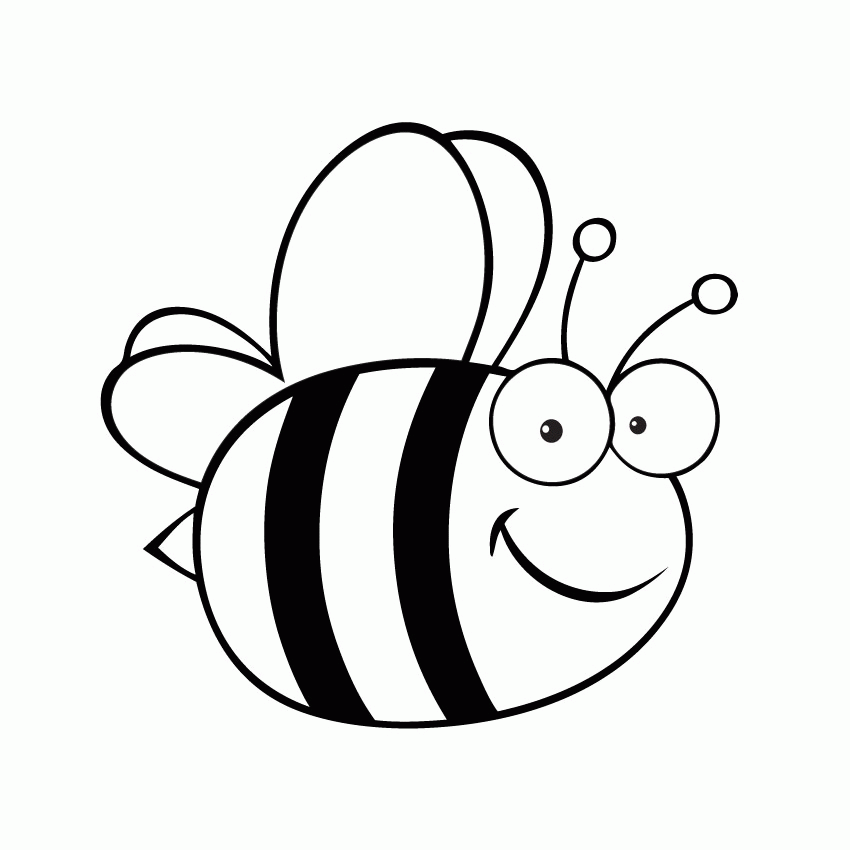 Bumble Bee Cut Out - AZ Coloring Pages