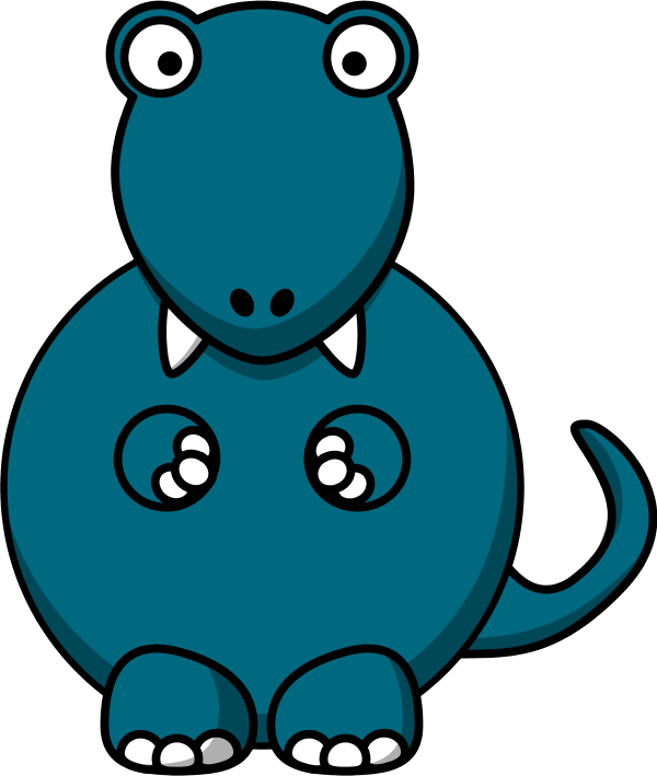 Cartoon tyrannosaurus rex - vector Clip Art