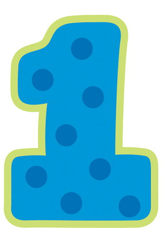 Birthday Number 1 Clipart