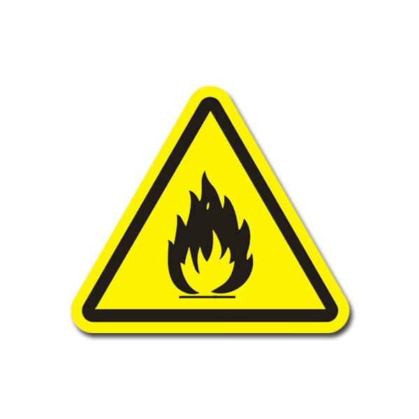 Fire Hazard Safety Label
