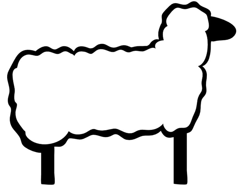 Sheep Craft Template. kindergarten memory verse activity template ...