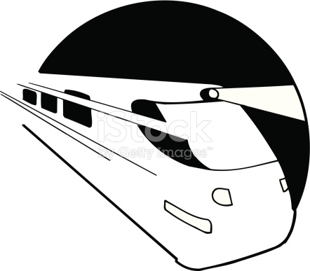 Futuristic Train Vector Cartoon Clipart stock vector art 505655167 ...
