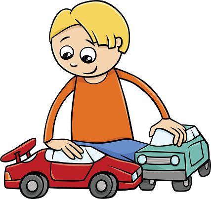 Cartoon Of A Toy Cars Clip Art, Vector Images & Illustrations