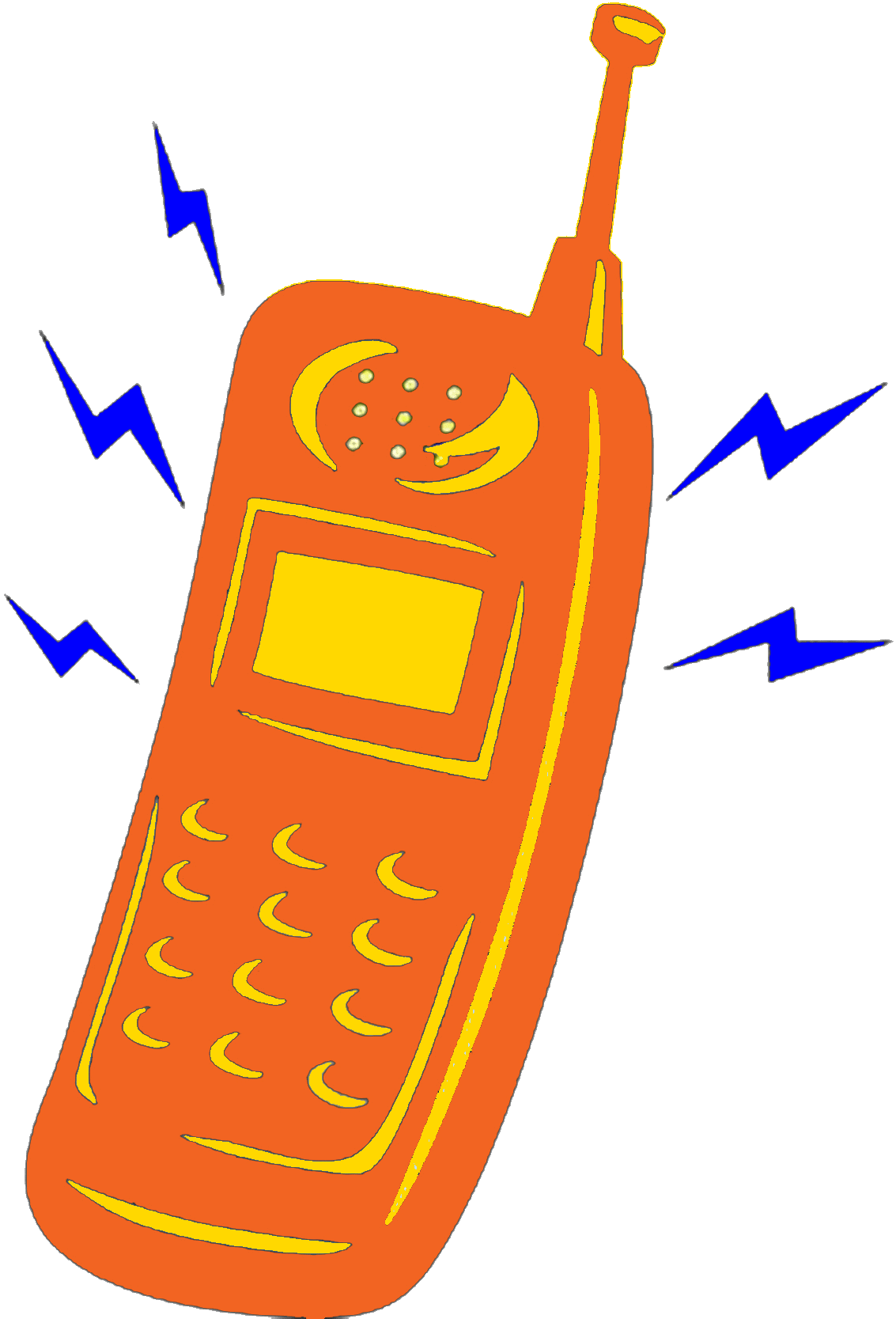 Animated clipart cell phone