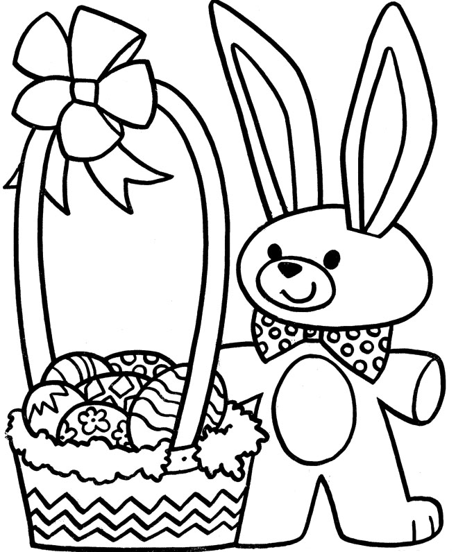Easter Basket Clipart Black And White - ClipArt Best