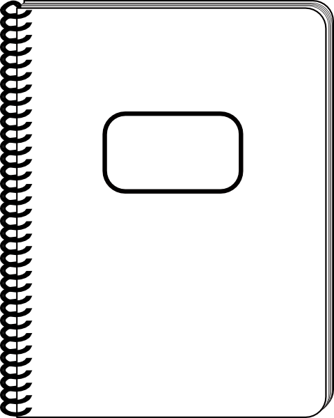 White Notepad Clip Art - vector clip art online ...
