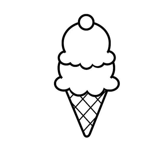 Handmade Clear Rubber Ice Cream Cone Stamp by GOINGSNAKESILVER