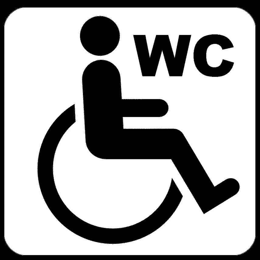 Disabled toilet clipart