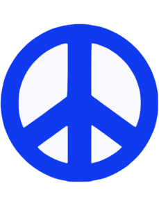 Blue Peace Symbol Clip art - Blue - Download vector clip art online
