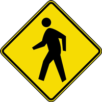 PEDESTRIAN CROSSING ROAD SIGN Logo Vector (.EPS) Free Download