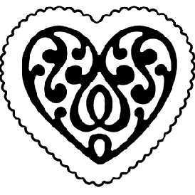 Serendipity Stamps Mini Scroll Heart and Scallop Heart Dies