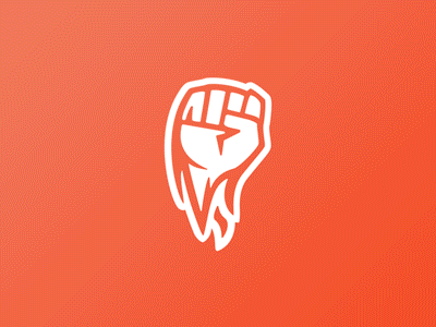 Fist logo by Damian Zaleski - Dribbble
