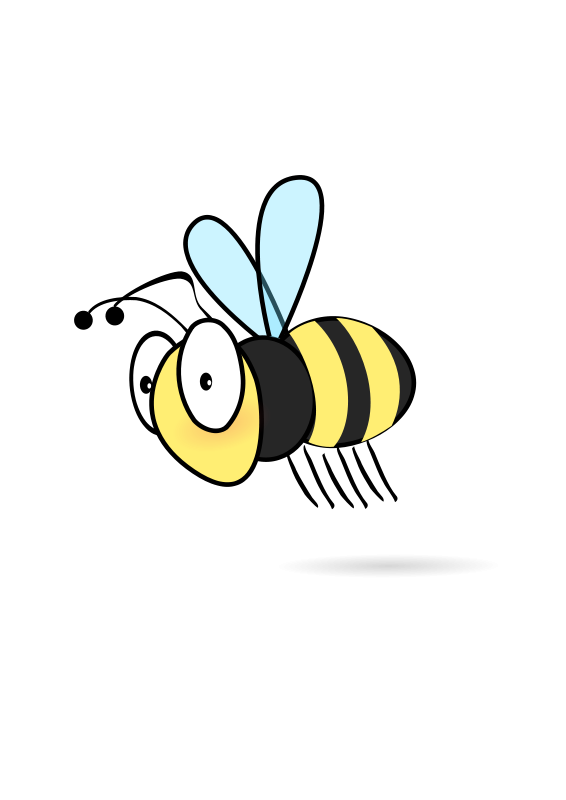 Bee | Free Stock Photo | Illustration of a cartoon bee | # 14160