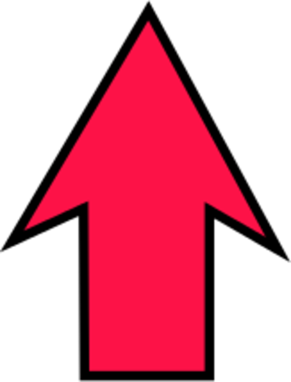 Clipart arrow pointing up