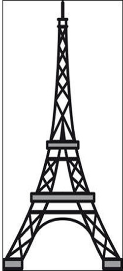Best Photos of Eiffel Tower Printable Wall Stencil - Eiffel Tower ...