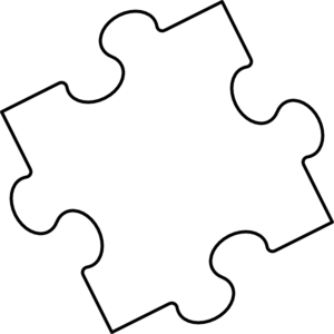 Blank Puzzle Piece clip art - vector clip art online, royalty free ...