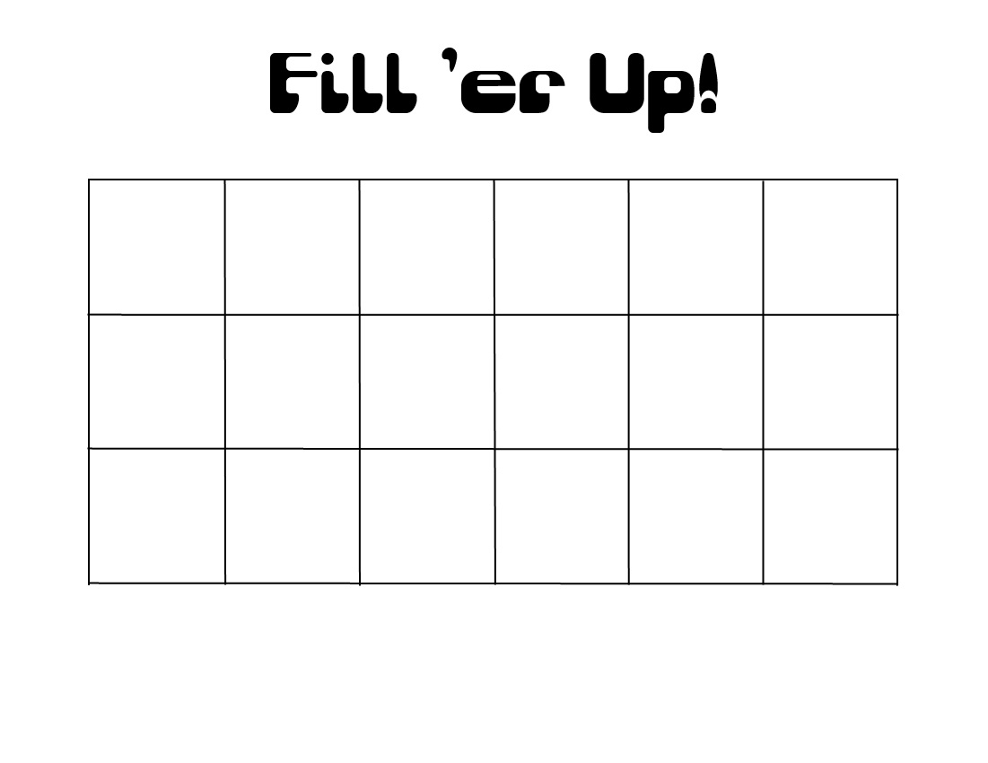 Kindergarten and Mooneyisms: Fill 'er Up Math Game and Freebie!