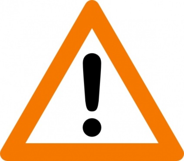 Warning Yield Sign clip art | Download free Vector