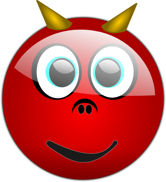 Pig Devil Face Clip Art - vector clip art online ...