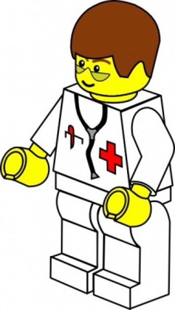 Pitr Lego Town Doctor clip art | Download free Vector