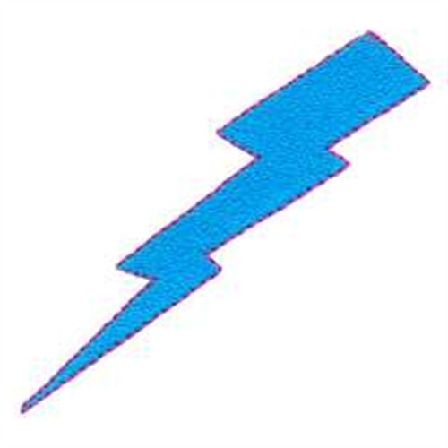 Embroidery Design: LIGHTNING BOLT from Oklahoma Embroidery