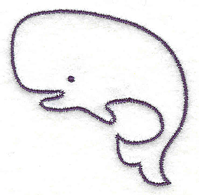 Whale outline small<br> 2.23w X 2.20h, John Deer's Adorable Ideas