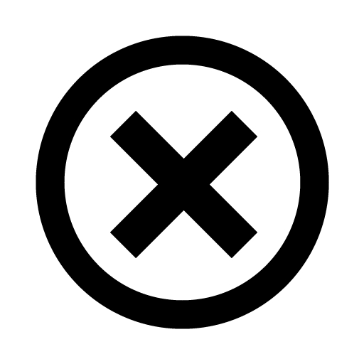 Black x mark 4 icon - Free black x mark icons