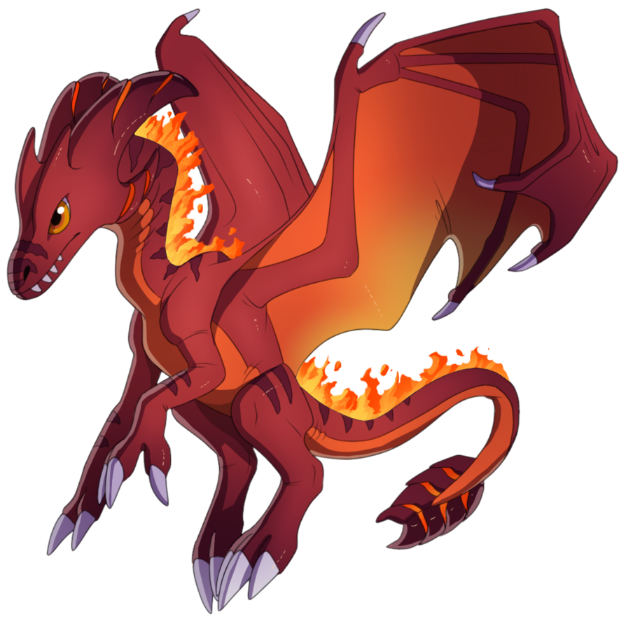 774 views Commission: Fire dragon