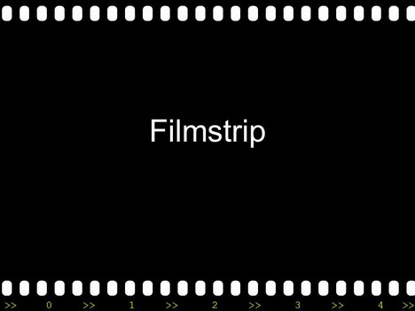 Filmstrip with Countdown PowerPoint Template