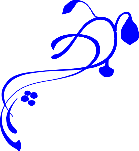 Blue Swirl Vine SVG Downloads - Nature - Download vector clip art ...