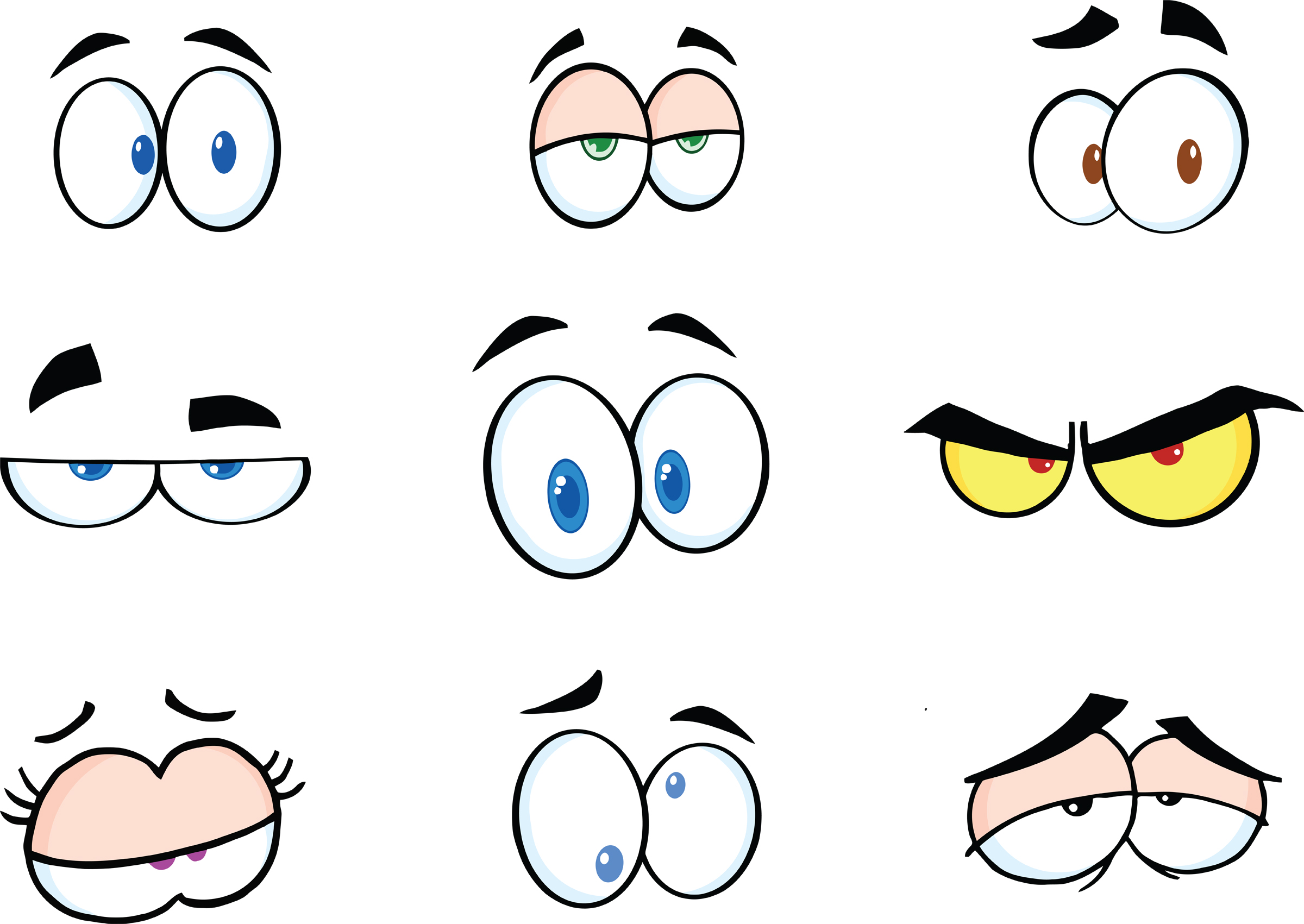 silly eyes clip art free - photo #1