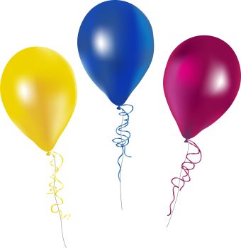 Blue birthday balloons | Tops Wallpapers Gallery