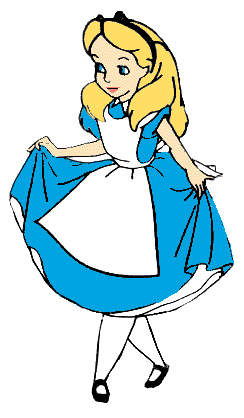 Alice and Dinah Clipart from Disney's Alice in Wonderland ...